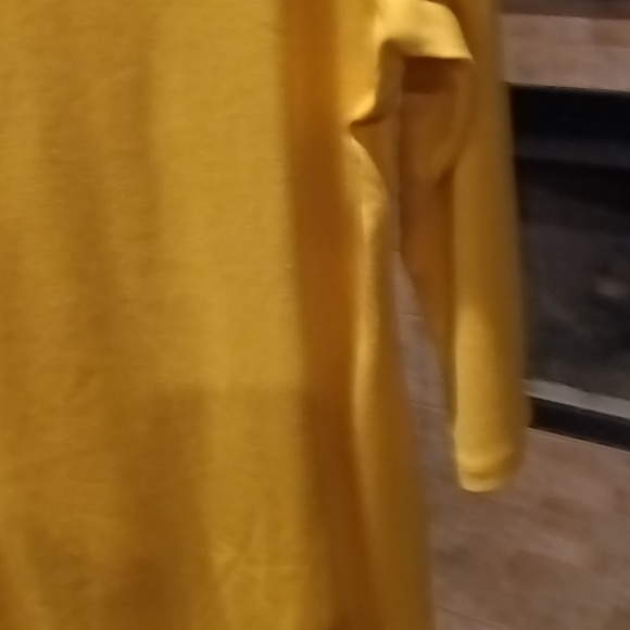 NWT KIM ROGERS gold crew neck 3/4 blouse Size XL - Picture 5 of 8